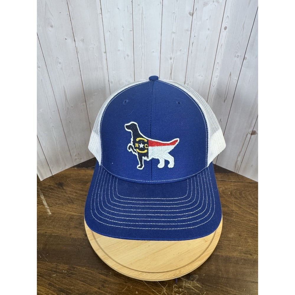 Richardson 112 North Carolina Dog Patch Flag Red White Blue Snapback Trucker Cap